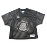 The front of the Aime Leon Dore Stadium Cropped Practice Black Jersey.