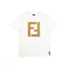 The  of the Fendi FF Logo White T Shirt.