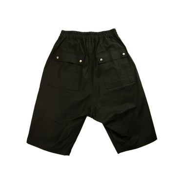 The back of the Rick Owens Bela Bermuda Shorts.