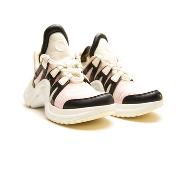 The  of the Louis Vuitton LV Archlight Pink Trainers.