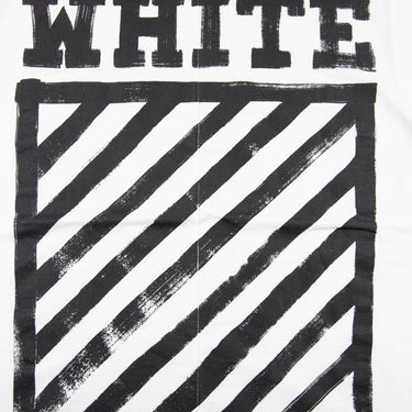 The logo of the Off-White Brush Diagonal White T Shirt.