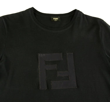 The logo of the Fendi FF T Shirt Black.