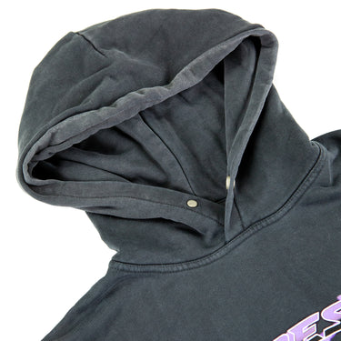 The hood of the Represent Love Hunter Grey Hoodie.