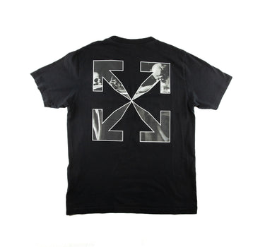 The back of the Off-White Caravaggio Arrows Black T Shirt.