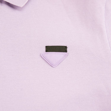 The logo of the Prada Lilac Pique Polo Shirt.