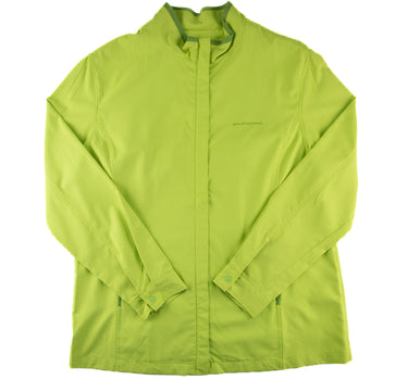 The front of the Balenciaga Lime Green Windbreaker.