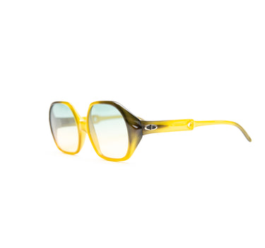 The side of the Dior Orange & Dark Green Sunglasses.