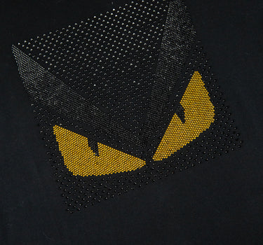 The logo of the Fendi Crystal Monster Eyes T Shirt.
