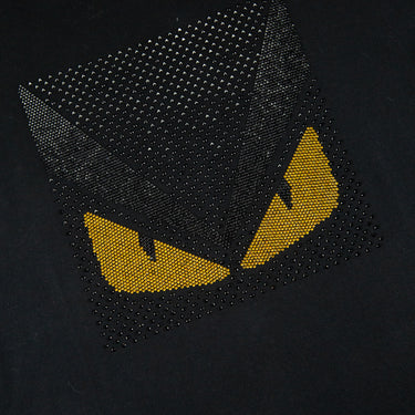 The logo of the Fendi Crystal Monster Eyes T Shirt.