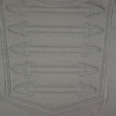 The close up detail of the Louis Vuitton Embroidered Plastron T-Shirt.