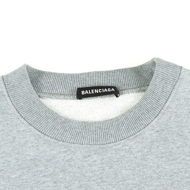 The label of the Balenciaga Campaign Logo Grey Sweatshirt.