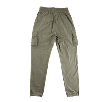 The back of the Represent Green Cargo Trousers.