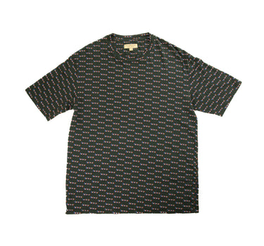 The front of the Burberry Repeat Logo Black T Shirt.