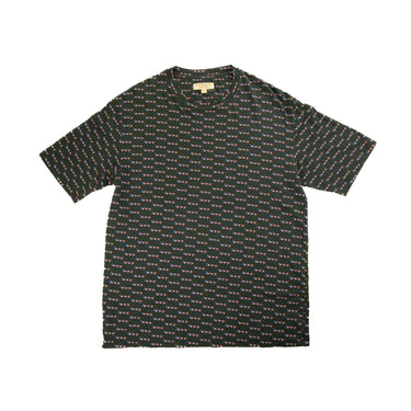 The front of the Burberry Repeat Logo Black T Shirt.