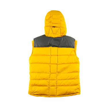 The back of the Moncler Down Yellow Gilet.