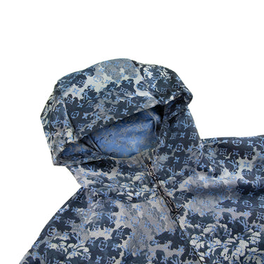 The hood of the Louis Vuitton Monogram Tapestry Jacket.