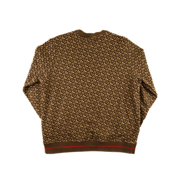 The back of the Burberry TB Monogram Brown Sweatshirt.
