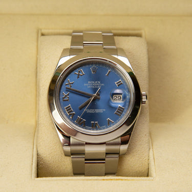 The dial of the Rolex Datejust Roman 41mm Dial 126300 2016.