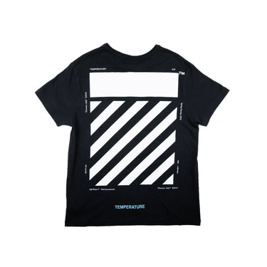 The back of the Off-White Temperature Diagonal Black T Shirt.