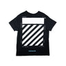 The back of the Off-White Temperature Diagonal Black T Shirt.