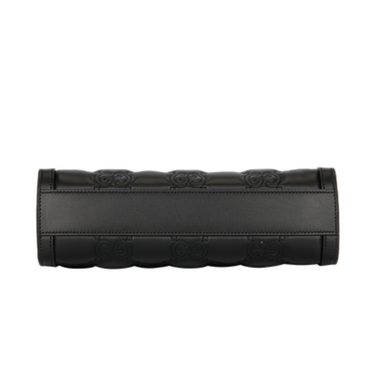 The bottom of the Gucci GG Matelasse Black Bag.