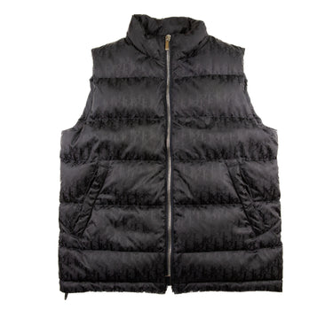 The front of the Dior Black Oblique Gilet .