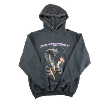 The front of the Represent Love Hunter Grey Hoodie.