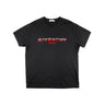 The front of the Givenchy Red Logo Black T Shirt.