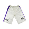 The front of the Dior x ERL Acetate 47 Shorts.