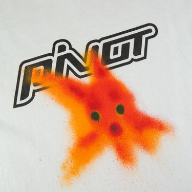 The logo of the Off-White Pivot Fish White T Shirt.
