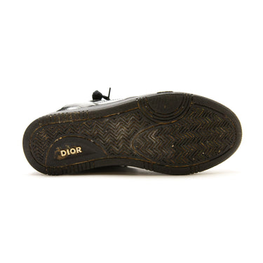 The sole of the Dior B27 Low Black Patent Dior Oblique Trainers.