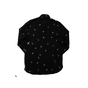 The back of the Saint Laurent Sz40 2018 X Marks Gabardine Shirt.