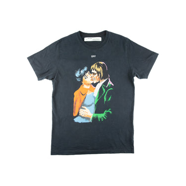 The front of the Off-White Kiss Black T Shirt.
