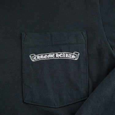 The logo of the Chrome Hearts Los Angeles Shoulder Logo Black Long Sleeve.