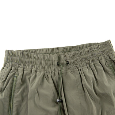 The waistband of the Represent Green Cargo Trousers.