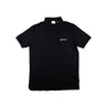 The front of the Burberry Location Black Polo Shirt.