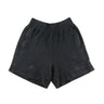 The front of the Represent Black Ottoman Shorts.