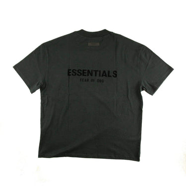 The back of the Fear Of God ESSENTIALS Stretch Limo T Shirt M.