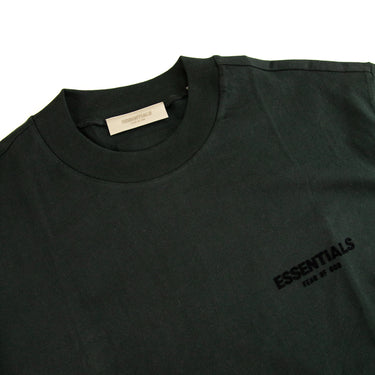 The collar of the Fear Of God ESSENTIALS Stretch Limo T Shirt.