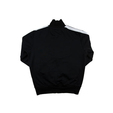 The back of the Palm Angels Black Track Jacket.
