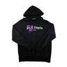The front of the Palm Angels Aspen Logo Print Black Hoodie.