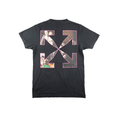 The back of the Off-White Sprayed Caravaggio Black T Shirt.