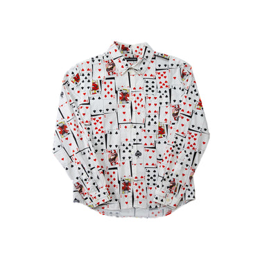 The front of the Balenciaga Playing Cards Long Sleeve Shirt.