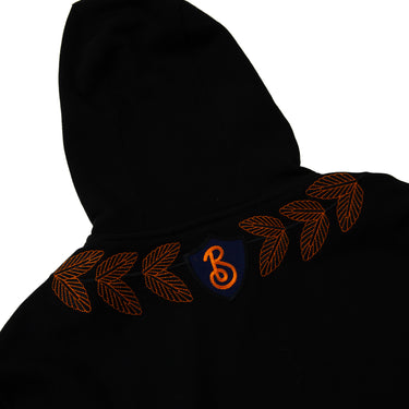 The back detail of the Burberry Oak Leaf Crest Hoodie.