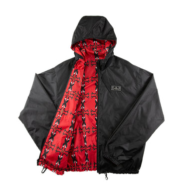 The inside of the Fendi Reversible Windbreaker Jacket.