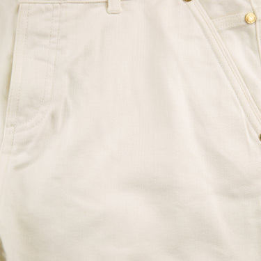 The pocket of the Loro Piana White Denim Shorts.