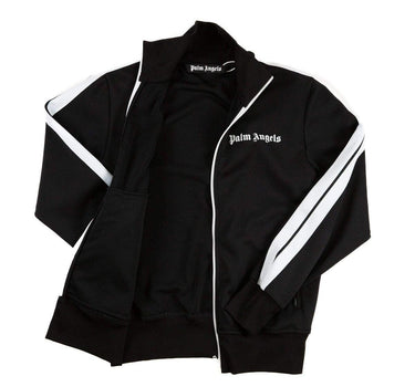 The inside of the Palm Angels Black Track Jacket M.