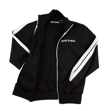 The inside of the Palm Angels Black Track Jacket M.