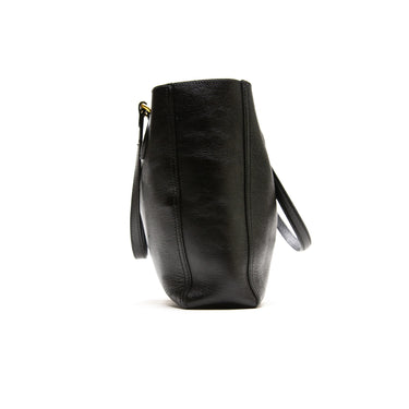 The side of the Gucci Small Dahlia Black Tote Bag.