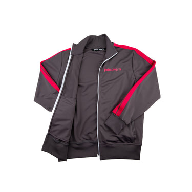 The inside of the Palm Angels Grey & Pink Track Jacket.